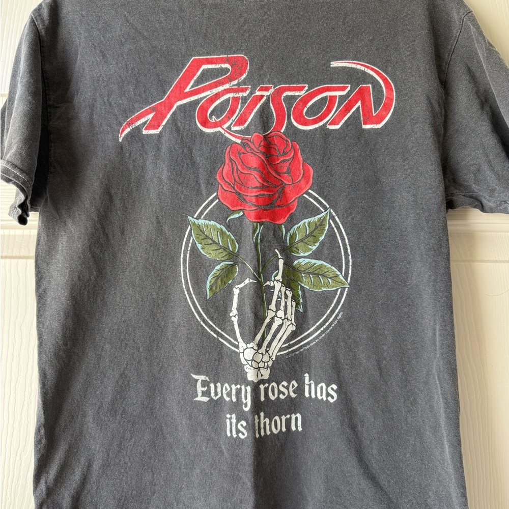 Poison Band Graphic Tee - Charcoal